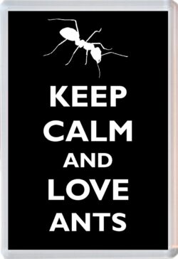 Keep Calm and Love Ants - Jumbo Fridge Magnet Souvenir Gift Present