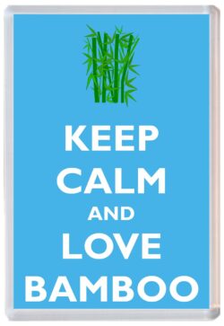 Keep Calm and Love Bamboo - Jumbo Fridge Magnet Souvenir Gift Present