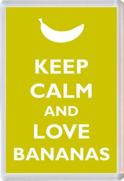 Keep Calm and Love Bananas - Jumbo Fridge Magnet Souvenir Gift Present