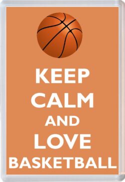 Keep Calm and Love Basketball - Jumbo Fridge Magnet Souvenir Gift Present