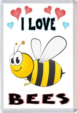 I Love Bees - Jumbo Fridge Magnet Souvenir Gift Present