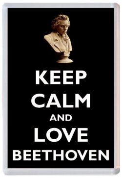 Keep Calm and Love Beethoven - Jumbo Fridge Magnet Souvenir Gift Present