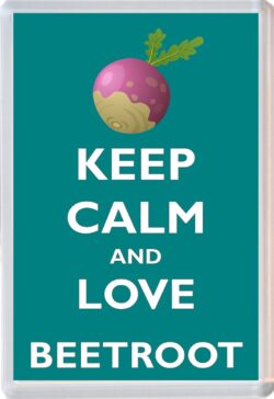 Keep Calm and Love Beetroot - Jumbo Fridge Magnet Souvenir Gift Present