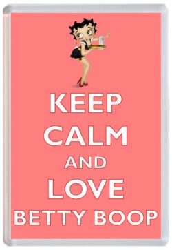 Keep Calm and Love Betty Boop - Jumbo Fridge Magnet Souvenir Gift Present
