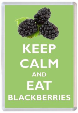 Keep Calm and Eat Blackberries - Jumbo Fridge Magnet Souvenir Gift Present