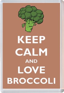 Keep Calm and Love Broccoli - Jumbo Fridge Magnet Souvenir Gift Present