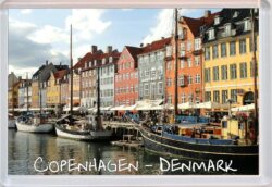 Copenhagen - Denmark - Jumbo Fridge Magnet Souvenir Gift Present (a)