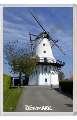 Denmark - Windmill - Jumbo Fridge Magnet Souvenir Gift Present