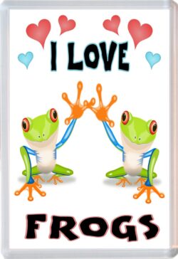 I Love Frogs - Jumbo Fridge Magnet Souvenir Gift Present