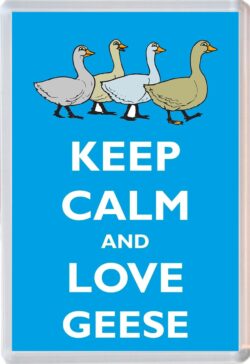 Keep Calm and Love Geese - Jumbo Fridge Magnet Souvenir Gift Present