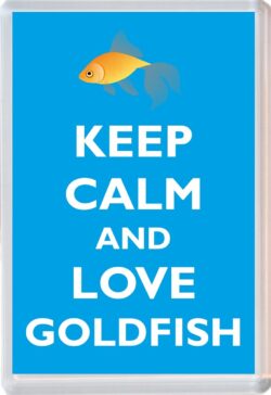 Keep Calm and Love Goldfish - Jumbo Fridge Magnet Souvenir Gift Present