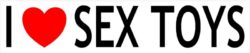 I Love Sex Toys - Car Bumper Laptop Window Decal Sticker