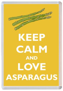 Keep Calm and Love Asparagus - Jumbo Fridge Magnet Souvenir Gift Present
