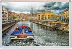 Copenhagen - Denmark - Jumbo Fridge Magnet Souvenir Gift Present (b)
