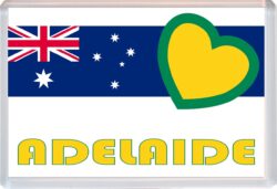 Adelaide - Love Australia/Australian Towns & Cities Flag - Jumbo Fridge Magnet Souvenir Gift Present
