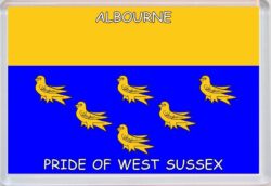 Albourne - Pride of Suffolk County Warwickshire - Jumbo Fridge Magnet Souvenir Gift