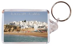 Albufeira Beach - Algarve ? Portugal - Double Sided Large Keyring Key Fob Chain Ring Gift Present Souvenir
