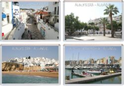 Albufeira - Portugal - 4 PACK - Jumbo Fridge Magnet Souvenir Gift Present