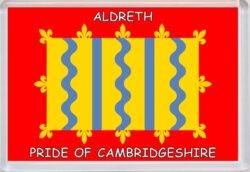 Aldreath - Pride of Cambridgeshire County Flag - Jumbo Fridge Magnet Souvenir Gift Present