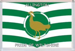 Allington - Pride of Wiltshire County Flag - Jumbo Fridge Magnet Souvenir Gift Present