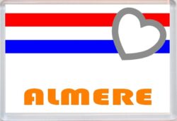 Almere - Love Holland/Dutch/Netherlands Towns & Cities Flag - Jumbo Fridge Magnet Souvenir Gift Present