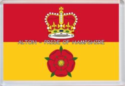 Alton - Pride of Hampshire County Flag - Jumbo Fridge Magnet Souvenir Gift Present