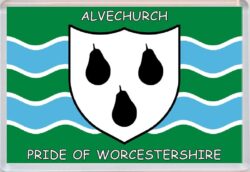 Alvechurch - Pride of Worcestershire County Flag - Jumbo Fridge Magnet Souvenir Gift Present