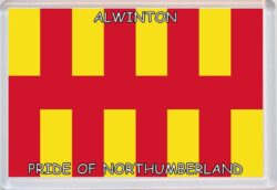 Alwinton - Pride of Northumberland County Flag - Jumbo Fridge Magnet Souvenir Gift