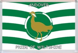 Andover - Pride of Wiltshire County Flag - Jumbo Fridge Magnet Souvenir Gift Present