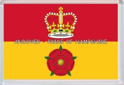 Andover - Pride of Hampshire County Flag - Jumbo Fridge Magnet Souvenir Gift Present