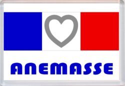 Anemasse - Love France/French Towns & Cities Flag - Jumbo Fridge Magnet Souvenir Gift Present
