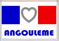 Angouleme - Love France/French Towns & Cities Flag - Jumbo Fridge Magnet Souvenir Gift Present
