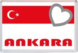Ankara - Love Turkey/Turkish Towns & Cities Flag - Jumbo Fridge Magnet Souvenir Gift Present