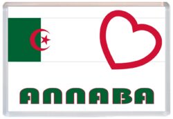 Annaba - Love Algeria/Algerian Towns & Cities Flag - Jumbo Fridge Magnet Souvenir Gift Present