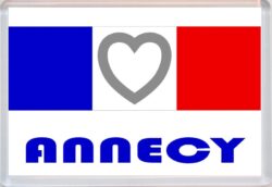 Annecy - Love France/French Towns & Cities Flag - Jumbo Fridge Magnet Souvenir Gift Present