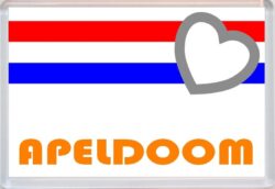 Apeildoom - Love Holland/Dutch/Netherlands Towns & Cities Flag - Jumbo Fridge Magnet Souvenir Gift Present