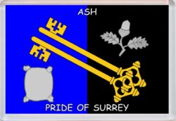 Ash - Pride of Surrey County Flag - Jumbo Fridge Magnet Souvenir Gift