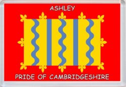 Ashley - Pride of Cambridgeshire County Flag - Jumbo Fridge Magnet Souvenir Gift Present