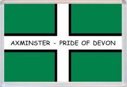 Axminster - Pride of Devon County Flag - Jumbo Fridge Magnet Souvenir Gift Present