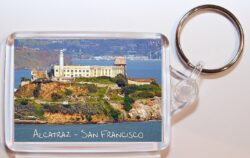 Alcatraz - San Francisco - California - USA - Double Sided Large Keyring Key Fob Chain Ring Gift Present Souvenir