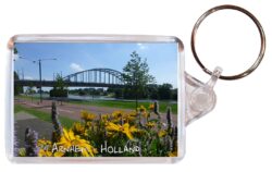 Arnhem - Holland ? Double Sided Large Keyring Key Fob Chain Ring Gift Present Souvenir