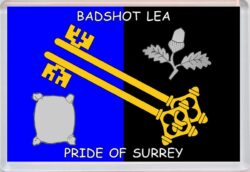 Badshot Lea - Pride of Surrey County Flag - Jumbo Fridge Magnet Souvenir Gift
