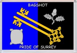 Bagshot - Pride of Surrey County Flag - Jumbo Fridge Magnet Souvenir Gift