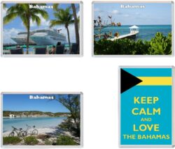 Bahamas - 4 PACK - Jumbo Fridge Magnet Souvenir Gift Present