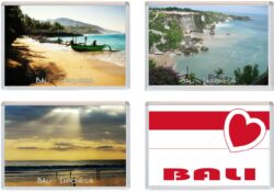 Bali - Indonesia - 4 PACK - Jumbo Fridge Magnet Souvenir Gift Present