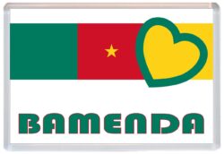 Bamenda - Love Cameroon Towns & Cities Flag - Jumbo Fridge Magnet Souvenir Gift