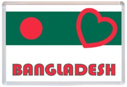 Bangladesh - Love Bangladesh Towns & Cities Flag - Jumbo Fridge Magnet Souvenir Gift Present