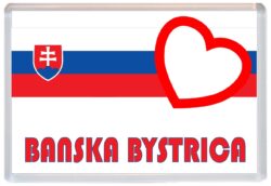 Banska Bystrica - Love Slovakia/Slovakian Towns & Cities Flag - Jumbo Fridge Magnet Souvenir Gift Present