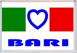 Bari - Love Italy/Italian Towns & Cities Flag - Jumbo Fridge Magnet Souvenir Gift Present