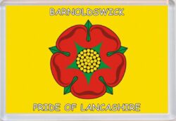 Barnoldswick - Pride of Lancashire County Flag - Jumbo Fridge Magnet Souvenir Gift Present